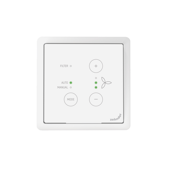 Cut-Out Zehnder ComfoSwitch C Comfortable indoor ventilation Front view