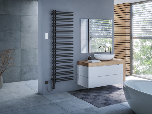 Rendering Zehnder Yucca Asym Decorative radiator 