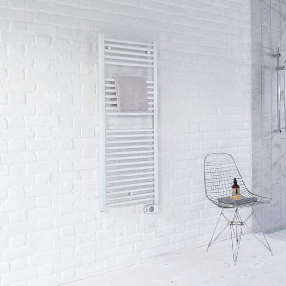 Rendering Zehnder Aura Decorative radiator Side view