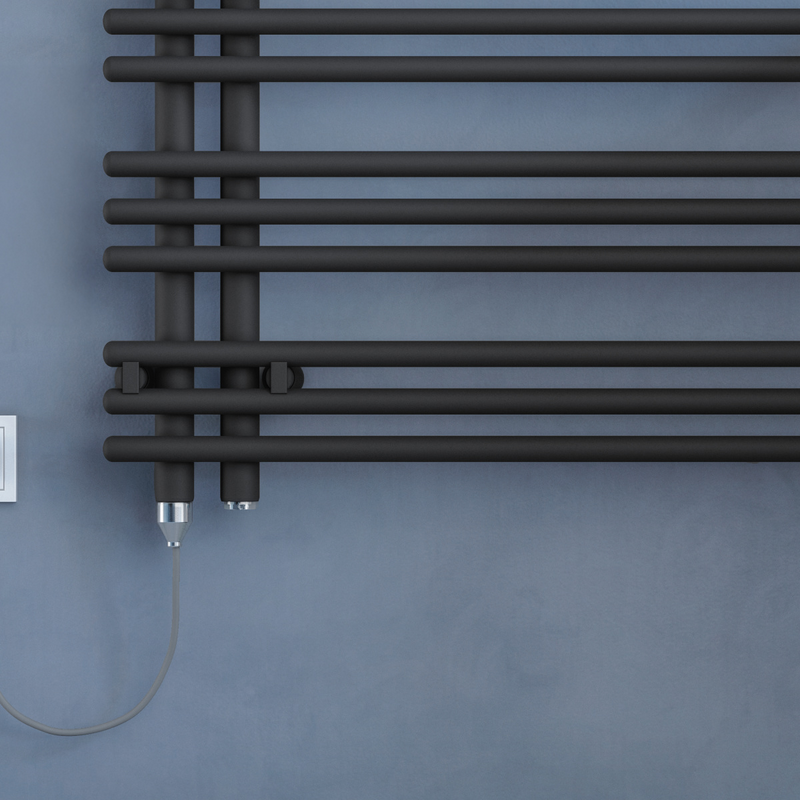 Rendering Zehnder Yucca Asym Decorative radiator Front view