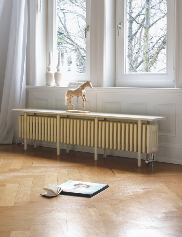 Rendering Zehnder Charleston Bench Decorative radiator 