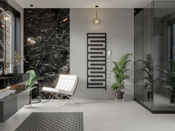 Rendering Zehnder Tetris Decorative radiator 