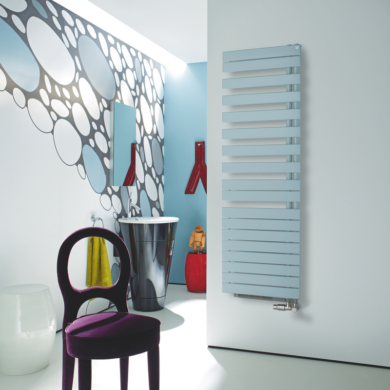 Rendering Zehnder Roda Spa Air Asym Decorative radiator Front view