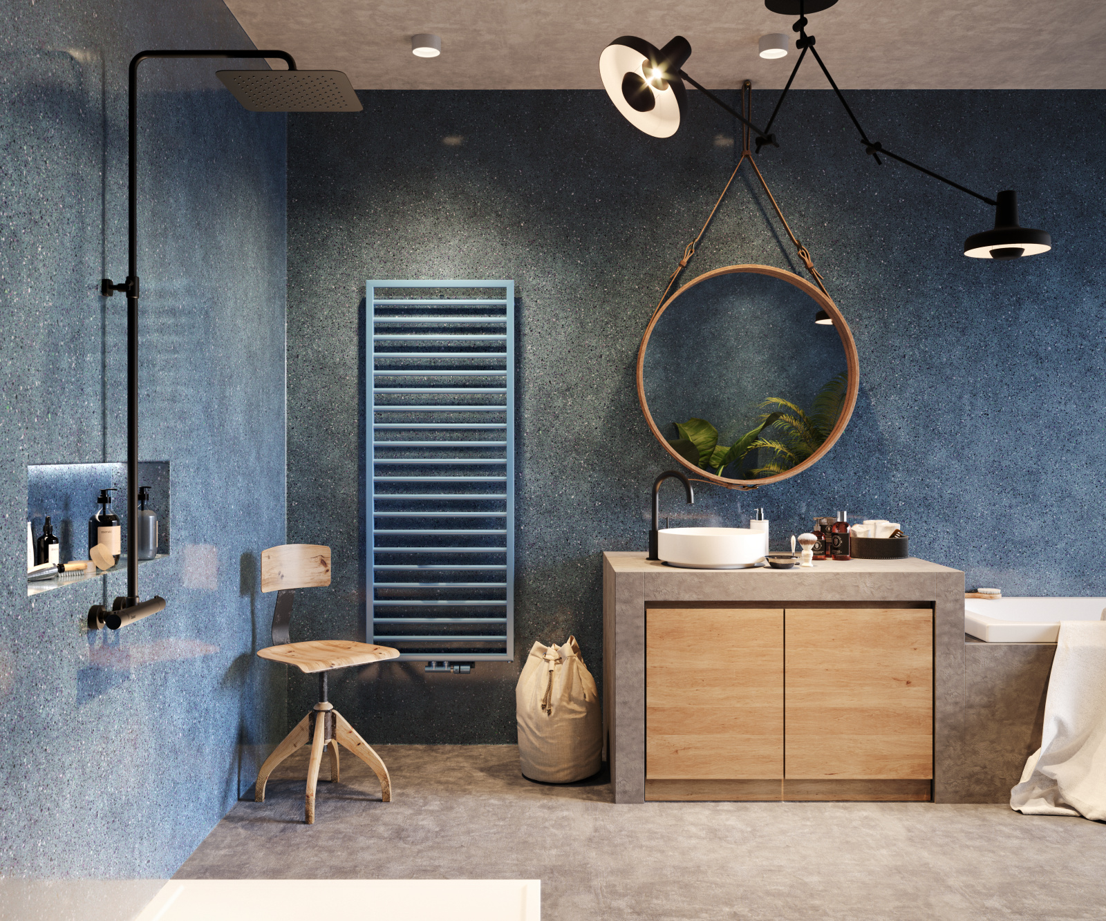 Zehnder_RAD_Subway-HY_milieu-bathroom_removedtowel Rendering Zehnder Subway Decorative radiator Front view