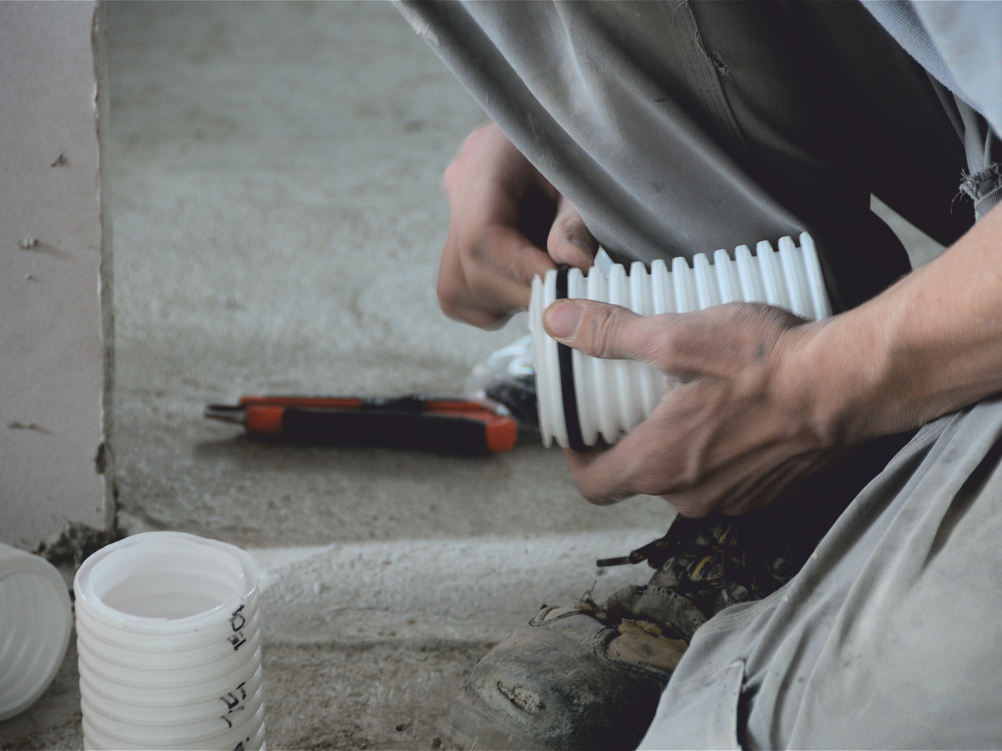 Luchtverdeelsysteem, bouwplaats, op maat maken, ComfoFresh Reference Zehnder ComfoTube Comfortable indoor ventilation Side view