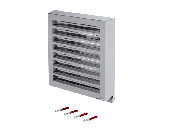 Rendering Zehnder ComfoEdge Comfortable indoor ventilation Angled view