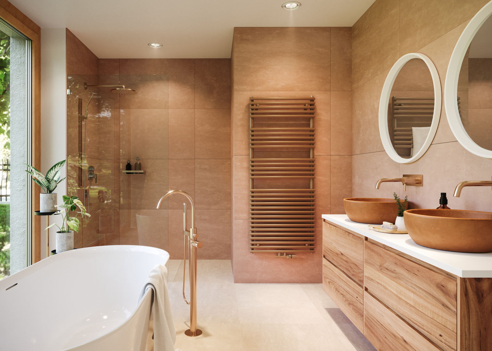 Zehnder-RAD-Forma-Spa-HY-milieu-bathroom_removedtowel Rendering Zehnder Forma Spa Decorative radiator Front view