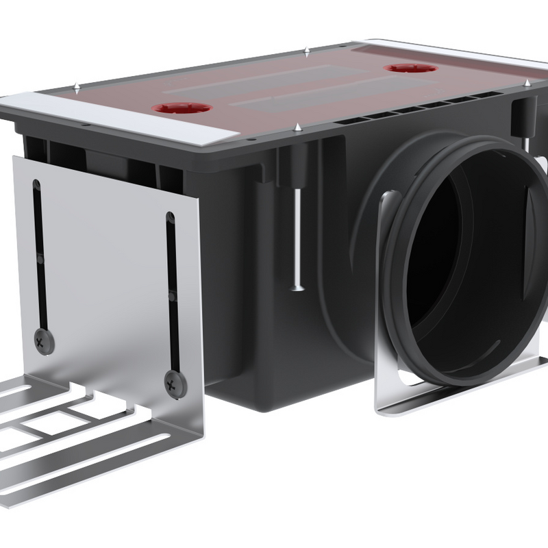 Rendering Zehnder ComfoCase CLD-P Comfortable indoor ventilation Angled view