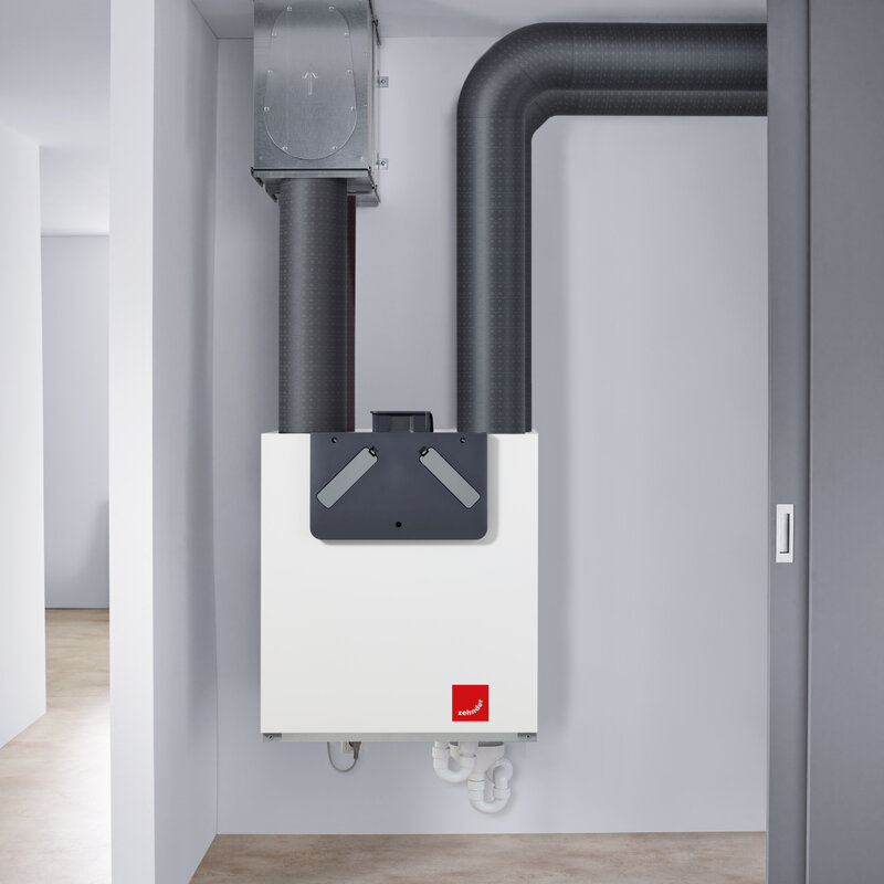 Cut-Out Zehnder ComfoAir E200 Comfortable indoor ventilation Front view