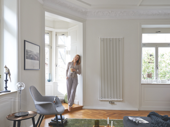Rendering Zehnder Charleston Decorative radiator Front view