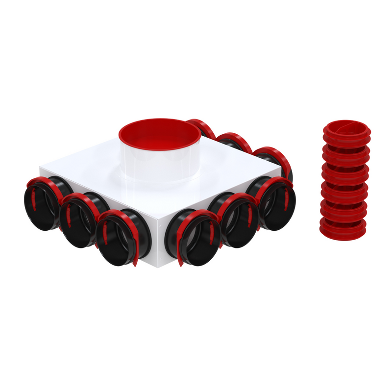 Rendering Zehnder ComfoCube CT Comfortable indoor ventilation Angled view