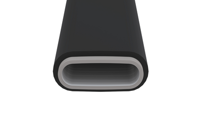 Zehnder_CSY_ComfoTube Therm Flat 51 ventilation tube Rendering Zehnder ComfoTube Therm FL51 Comfortable indoor ventilation Angled view