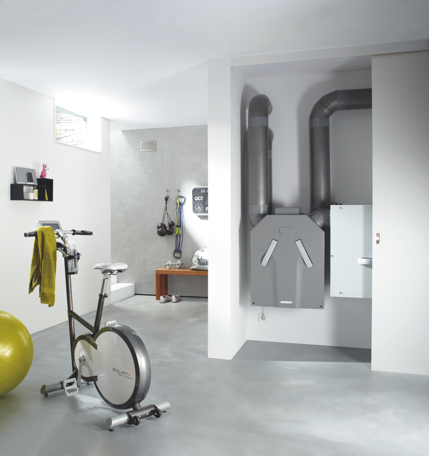 Rendering Zehnder ComfoD 350 Comfortable indoor ventilation 