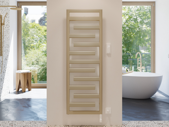 Rendering Zehnder Tetris Decorative radiator Front view