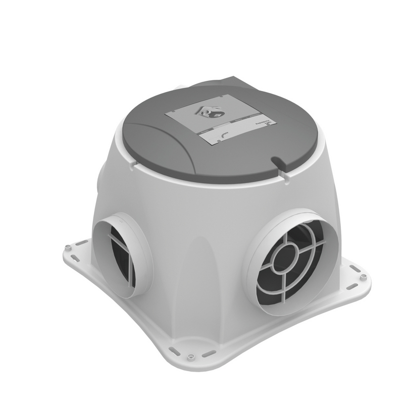 Cut-Out Comfortable indoor ventilation Angled view