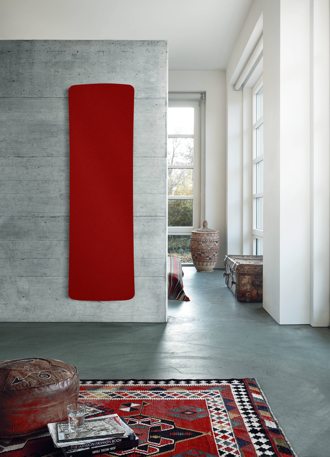 Rendering Zehnder Folio Decorative radiator Front view