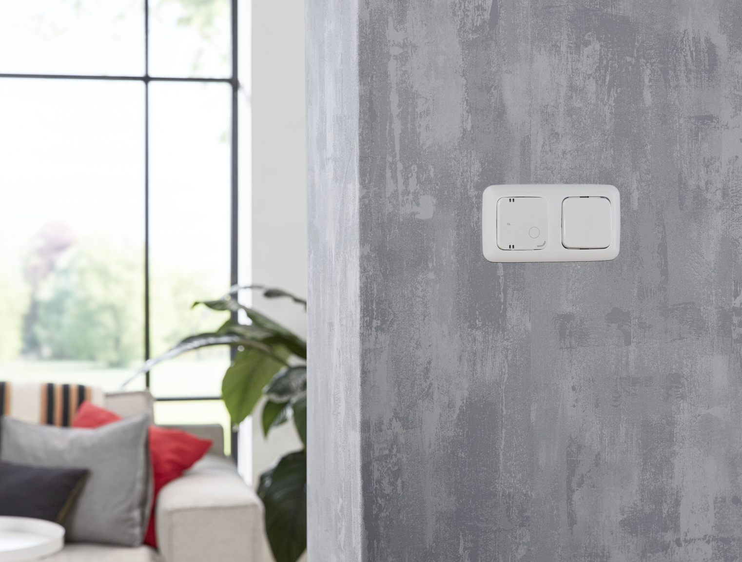 Rendering Zehnder CO2 Sensor RF Comfortable indoor ventilation Front view