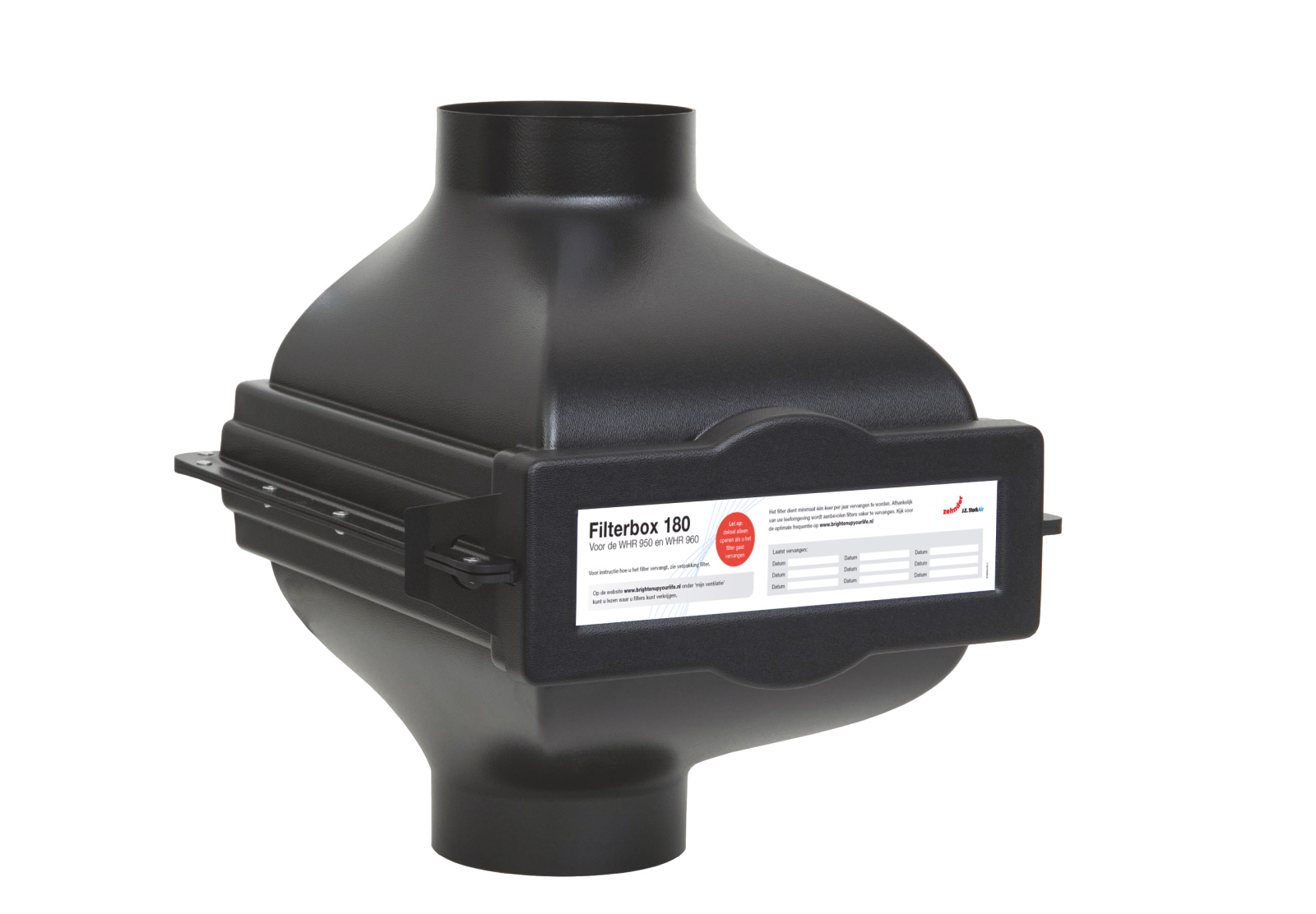 Cut-Out Zehnder Filterbox 150/180 Comfortable indoor ventilation 3D view