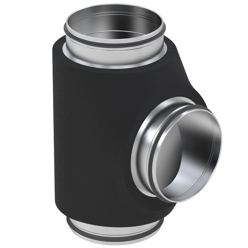 Rendering Zehnder ComfoPipe Compact Comfortable indoor ventilation Angled view