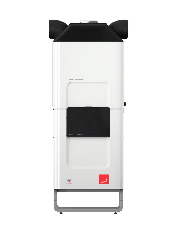 Cut-Out Zehnder ComfoClime Q Comfortable indoor ventilation Front view