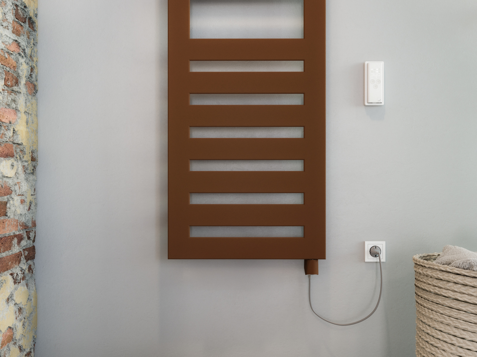 Zehnder_RAD_MetropolitanSpa-EL_IHD-CableDE_Terracotta_bathroom_Detail Rendering Zehnder Metropolitan Spa Decorative radiator